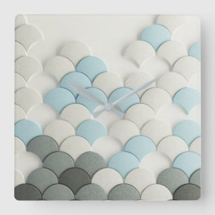 Abstract Pedals Wall Clock Quadratische Wanduhr