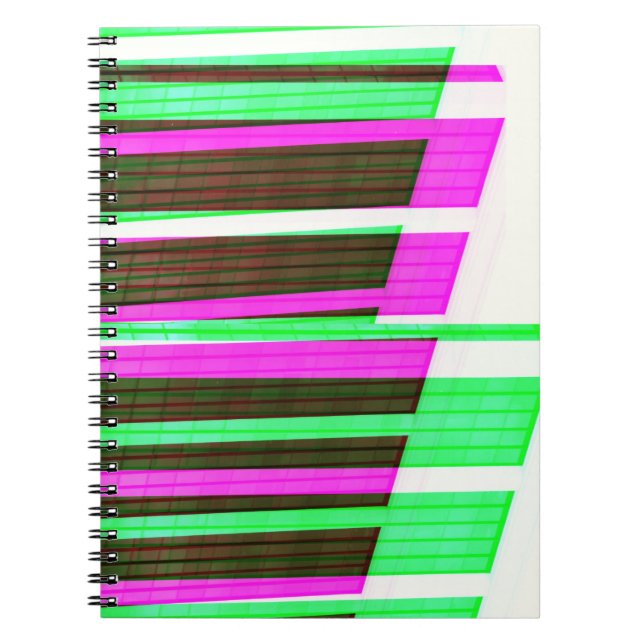 Abstract Piano Key Art Colorful Journal Notebook Notizblock (Vorderseite)