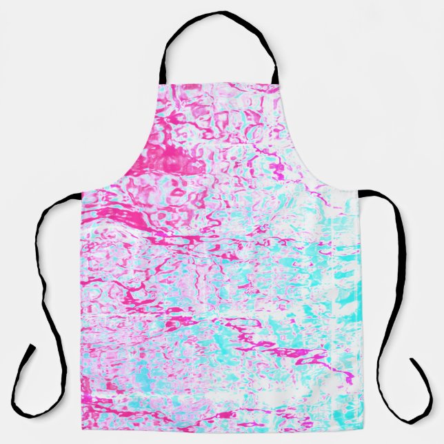 Abstract Pink & Blue Schürze (Vorderseite)