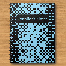 Abstract Pixel Effect Pattern Notebook Notizblock