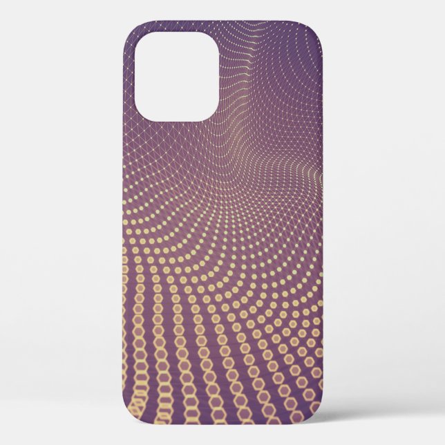 Abstract polygonal space low poly dark background  Case-Mate iPhone hülle (Rückseite)