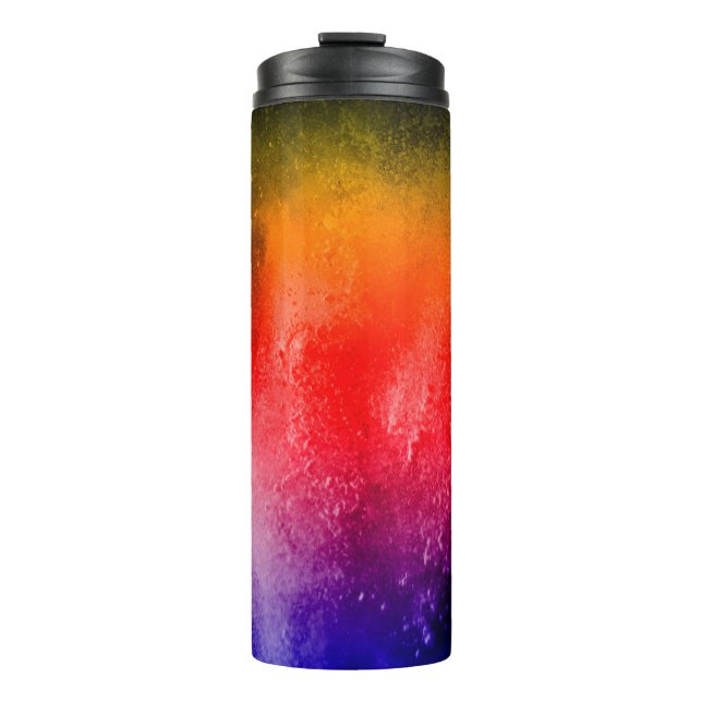 Abstract powder splatted background, Freeze motion Thermosbecher (Vorderseite)