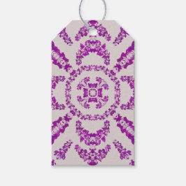 Abstract Purple Orchid Flower Design Pattern Art Geschenkanhänger