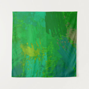 Abstract random shapes. 2d illustration background wandteppich