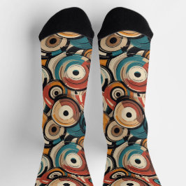 Abstract Records Crew Socks Socken