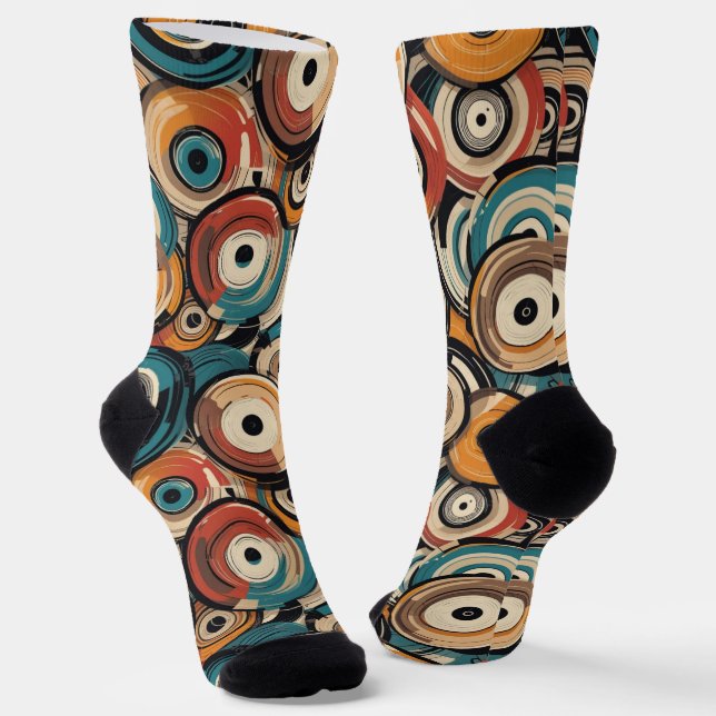 Abstract Records Crew Socks Socken (Gewinkelt)