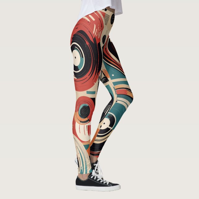Abstract Records Leggings (Rechts)