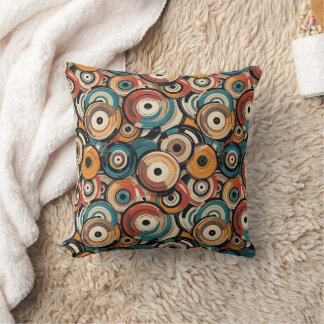 Abstract Records Throw Pillow Kissen