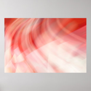 abstract red and pink background with white rings  poster