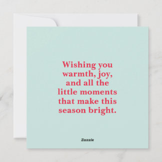 Abstract Red Green Personalized Merry Christmas Feiertagskarte