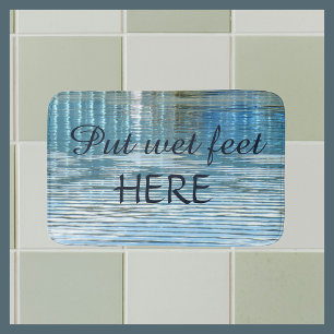 Abstract Reflection Funny Plush Bath Mat Badematte