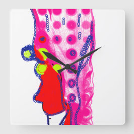 Abstract Regal Art Quadratische Wanduhr