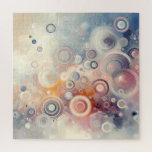 Abstract Rings Square Puzzle 676 pcs<br><div class="desc">Bring a touch of modern elegance to your puzzle time with Abstract Rings. This vibrant abstract design features layered circles in soft pastels and bold contrasts, creating a dreamy, flowing composition. Perfect for fans of geometric art, minimal color palettes, or relaxing puzzle challenges, this piece adds both style and tranquility...</div>