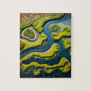 Abstract River Estuary Puzzle