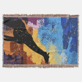 Abstract Savanna Dreams ImpressionistThrow Blanket Decke