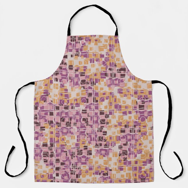 Abstract seamless pattern. Chaotic rounded squares Schürze (Vorderseite)