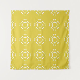 Abstract seamless pattern of yellow color backgrou wandteppich