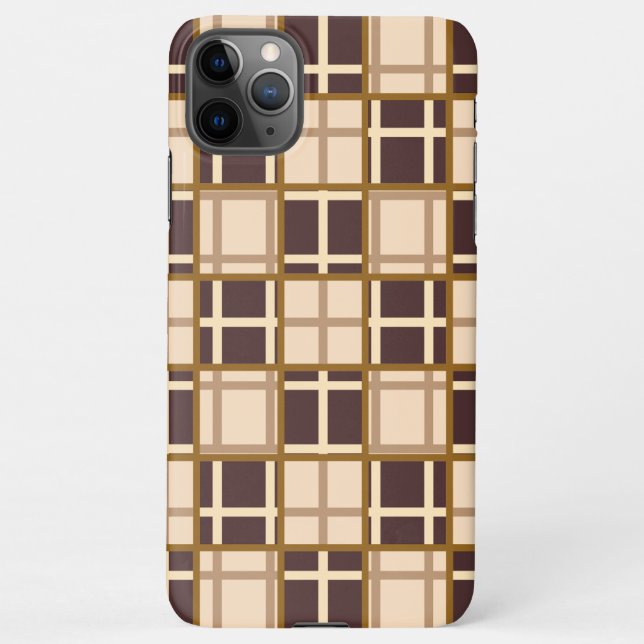 Abstract Shades of Brown iPhone 11 Pro Max Case Hülle (Rückseite)