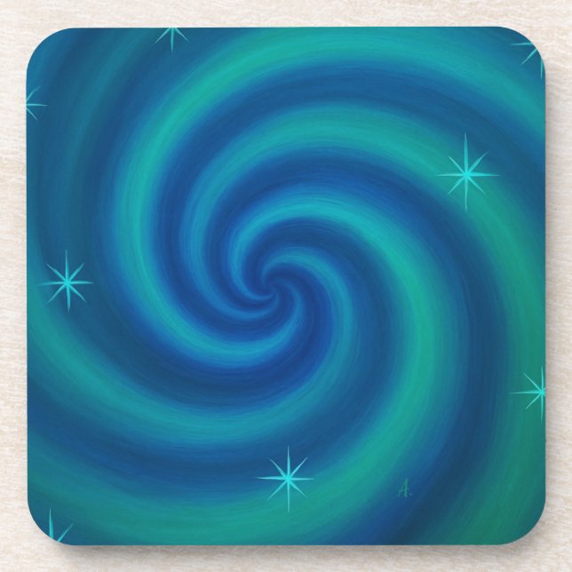Abstract Shape Coaster Getränkeuntersetzer (Vorderseite)