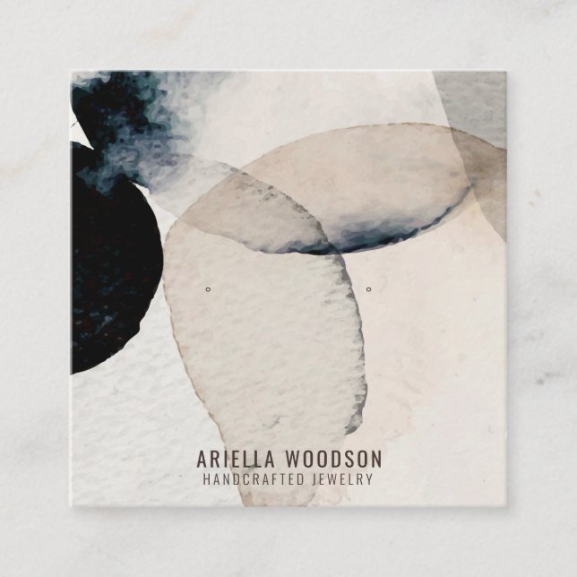 Abstract Shapes Jewelry Display Cards Telefonnummerkarte (Vorderseite)