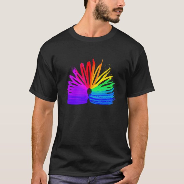 Abstract Slinky Retro Slinky Slinky Manipulation T-Shirt (Vorderseite)