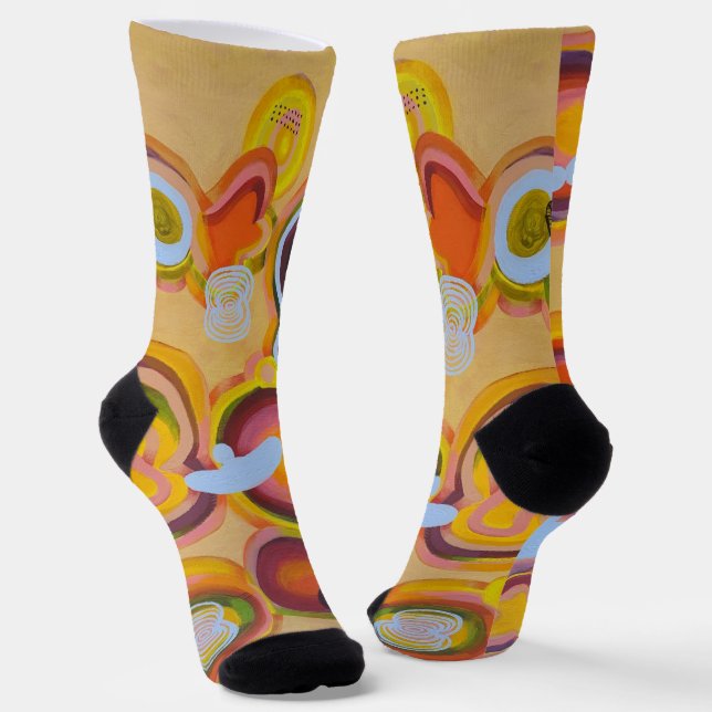 abstract socken (Gewinkelt)