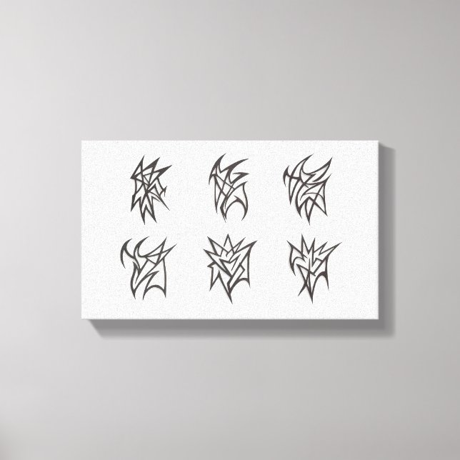 Abstract Soft Echoes Leinwanddruck (Vorderseite)