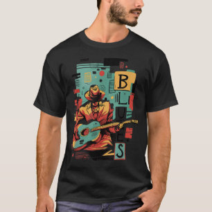 Abstract Soul Music Art R&B and Jazz Genre Artwork T-Shirt