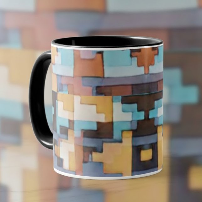 Abstract Southwest Inspired Earth Tones Tasse (Von Creator hochgeladen)