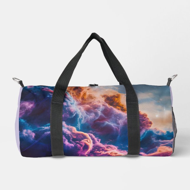 Abstract Space Nebula Art - Colorful Cosmic Duffle Bag (Vorderseite)