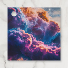 Abstract Space Nebula Art - Colorful Cosmic Geschenkanhänger