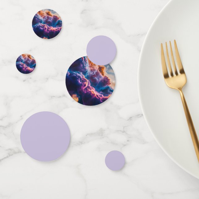 Abstract Space Nebula Art - Colorful Cosmic Konfetti (Gruppe)