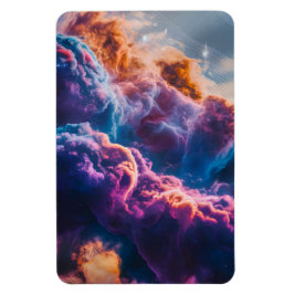 Abstract Space Nebula Art - Colorful Cosmic Magnet