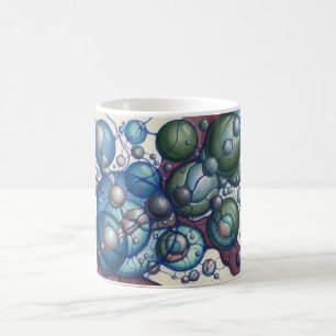 Abstract Spheres Sweatshirt Organische Linie Neuro Kaffeetasse