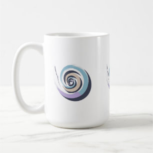 Abstract Spiral Brushstroke Vector - Meditative Pa Kaffeetasse