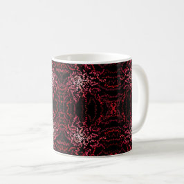 Abstract Splatter Dots Of Pinks And Reds Pattern Kaffeetasse