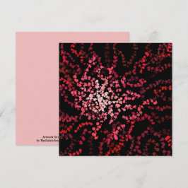 Abstract Splatter Dots Of Pinks And Reds Pattern Karte