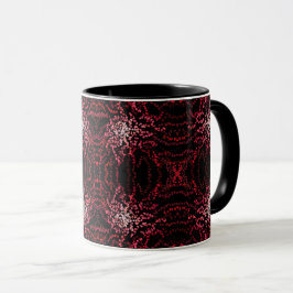Abstract Splatter Dots Of Pinks And Reds Pattern Tasse