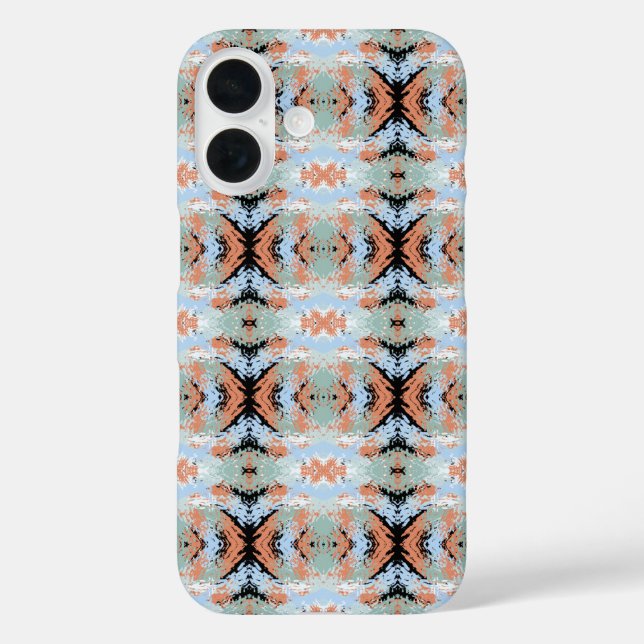 Abstract Split Ends Pattern And Soft Pastels Case-Mate iPhone Hülle (Rückseite)