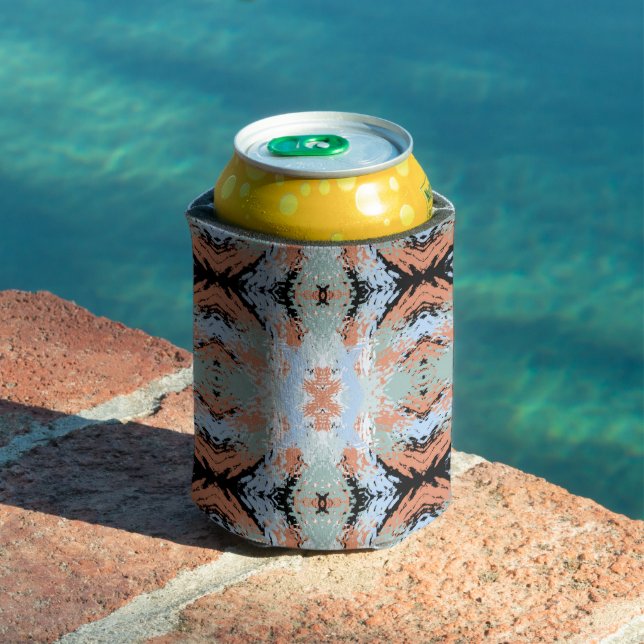 Abstract Split Ends Pattern And Soft Pastels Dosenkühler (In Situ Pool)