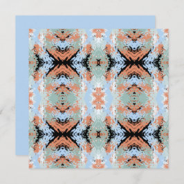 Abstract Split Ends Pattern And Soft Pastels Karte