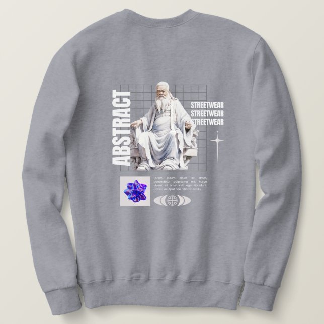 abstract - streetwear sweatshirt (Design Rückseite)