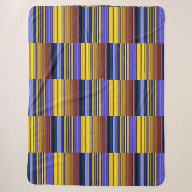 Abstract Stripes Design 1 Sherpadecke (Vorderseite)