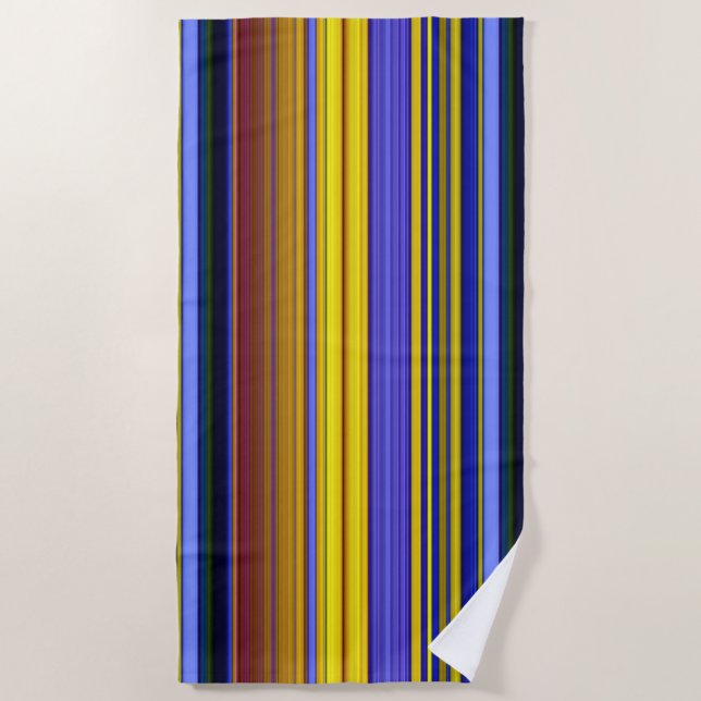 Abstract Stripes Design 1 Strandtuch (Vorderseite)