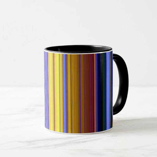 Abstract Stripes Design 1 Tasse (VorderseiteRechts)