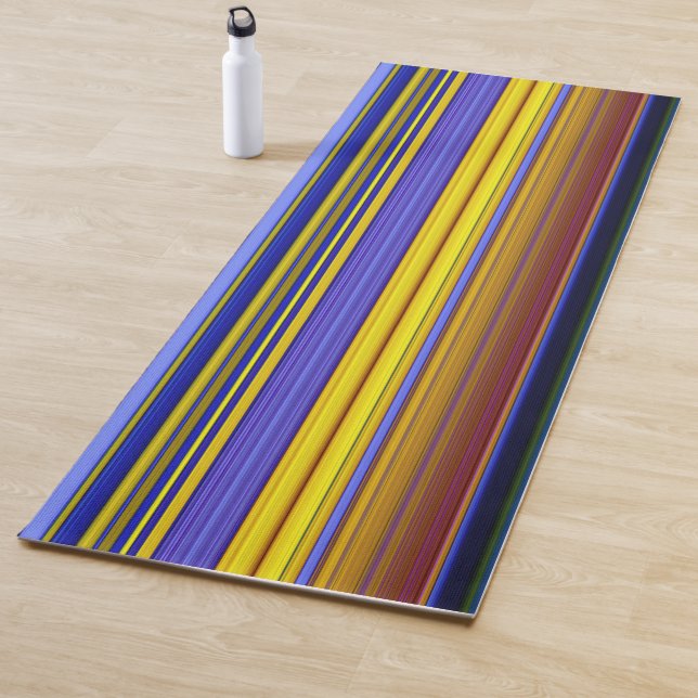 Abstract Stripes Design 1 Yogamatte (Beispiel)