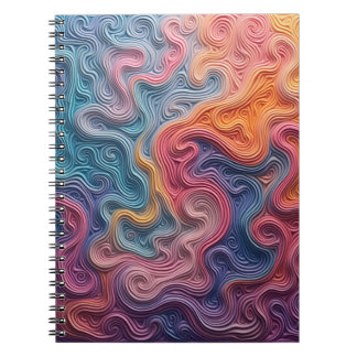 Abstract swirl notebook notizblock