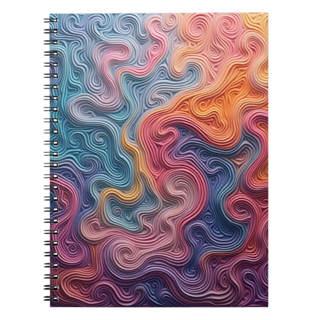 Abstract swirl notebook notizblock (Vorderseite)