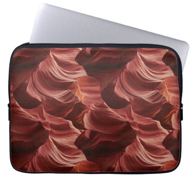 Abstract Swirling Pattern von Antelope Canyon Laptopschutzhülle (Vorderseite)