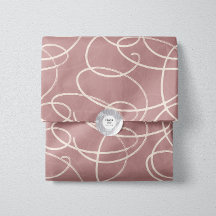 Abstract Swirling Vine | Elegant Line Art Pink